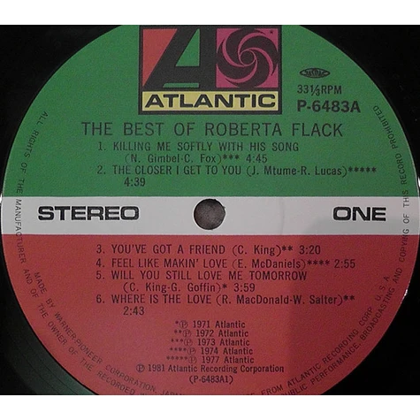 Roberta Flack - The Best Of Roberta Flack