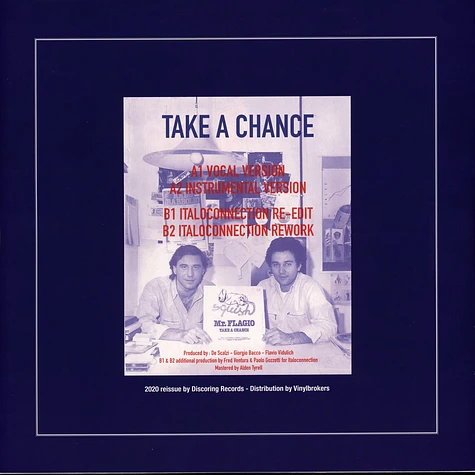 Mr. Flagio - Take A Chance Black Vinyl Edition