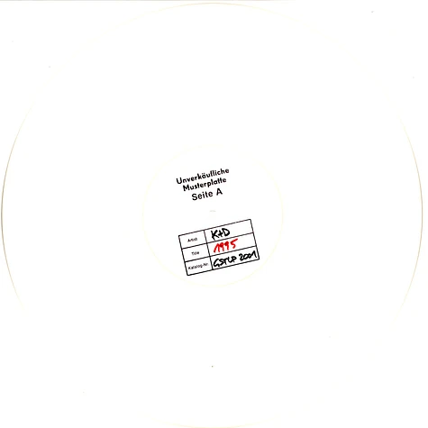 Kruder & Dorfmeister - 1995 Snow White Vinyl Edition