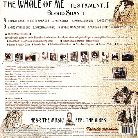 Blood Shanti - The Whole Of Me Testament 1