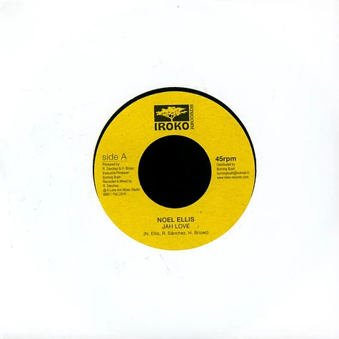 Noel Ellis / Lone Ark Riddim Force - Jah Love / Version