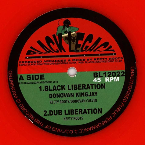 Donovan Kingjay, Keety Roots - Black Liberation, Dub / Great Steve Biko, Dub