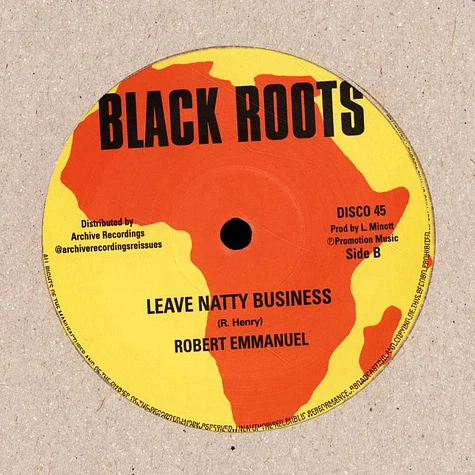 Barrington Levy & Darbaz / Robert Emmanuel - Jah Black, Dub / Leave Natty Business, Dub