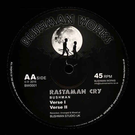 Bushman - Umojah, Verse 1, Verse 2 / Rastaman Cry, Verse 1, Verse2