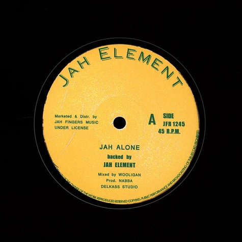 Jah Element - Jah Alone / Summer Time