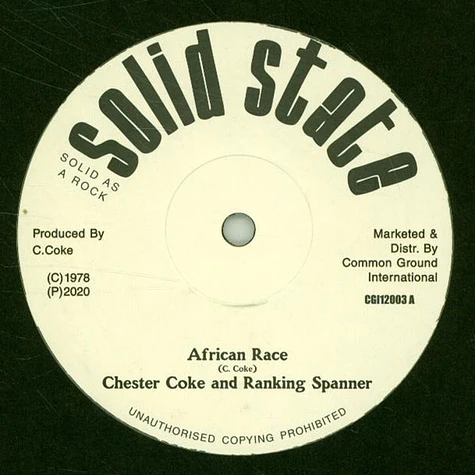 Chester Coke & Ranking Spanner / Solid State All Stars - African Race / Version Extended