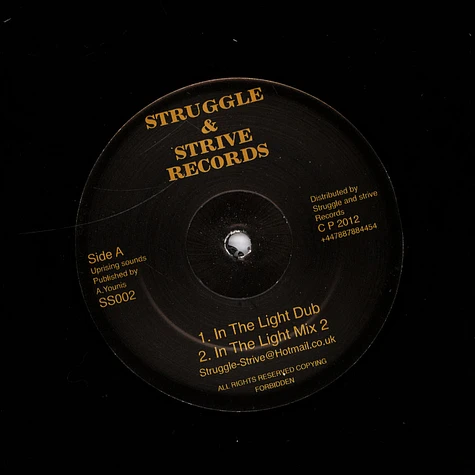 Uprising Sounds - In The Light Dub, Mix 2 / St.Annes Yard Dub, Mix 2