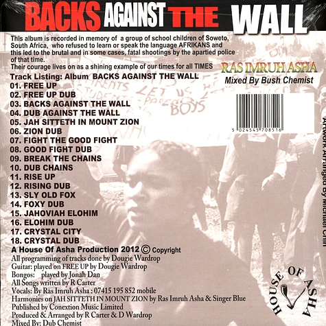 Ras Imruh-Asha - Backs Against The Walls