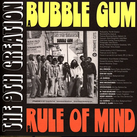 The 9th Creation - Bubble Gum / Rule Of Minds