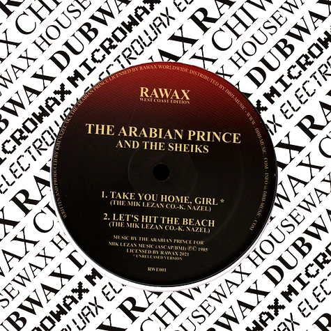 The Arabian Prince And The Sheiks - Take You Home Girl / Innovator