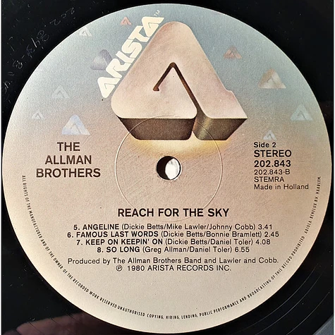 The Allman Brothers Band - Reach For The Sky
