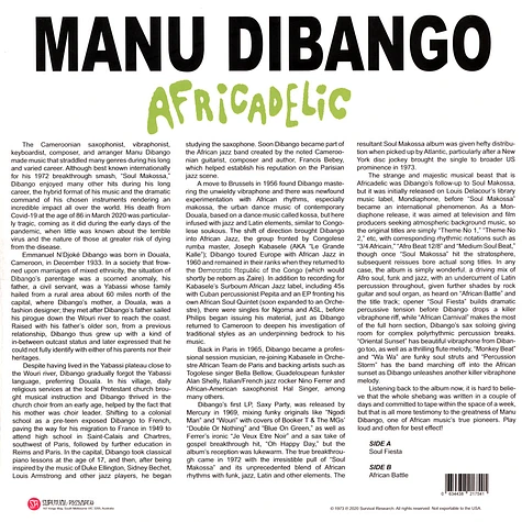 Manu Dibango - Africadelic