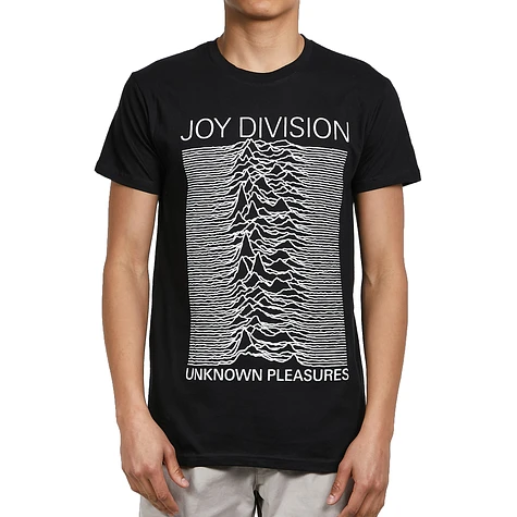 Joy Division - Unknown Pleasures White On Black T-Shirt