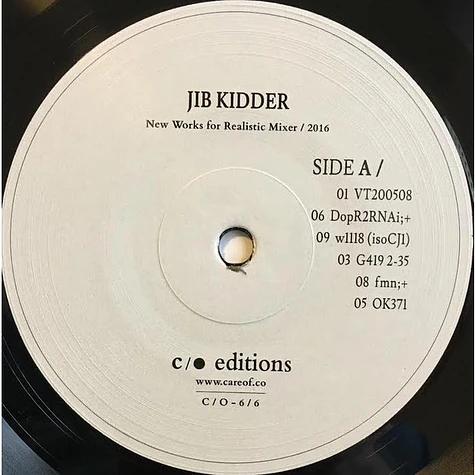 Jib Kidder - New Works For Realistic Mixer