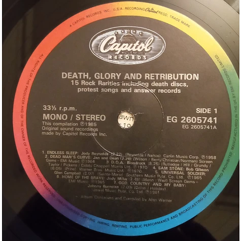 V.A. - Death, Glory And Retribution
