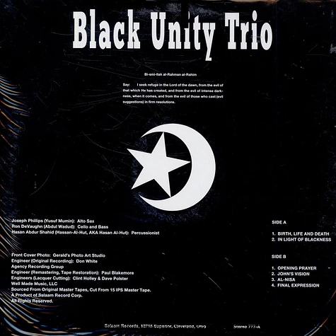 Black Unity Trio - Al-Fatihah