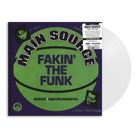 Main Source - Fakin' The Funk (Remix) / Fakin' The Funk (Instrumental) HHV Exclusive White Vinyl Edition