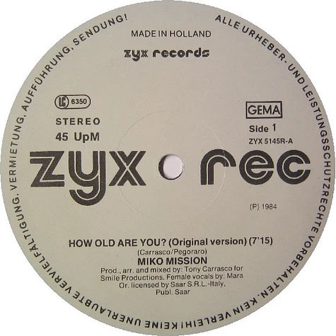 Miko Mission - How Old Are You (Special Remix)