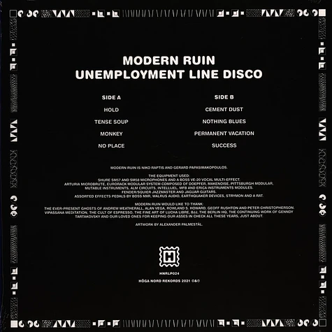 Modern Ruin - Unemployment Disco Line