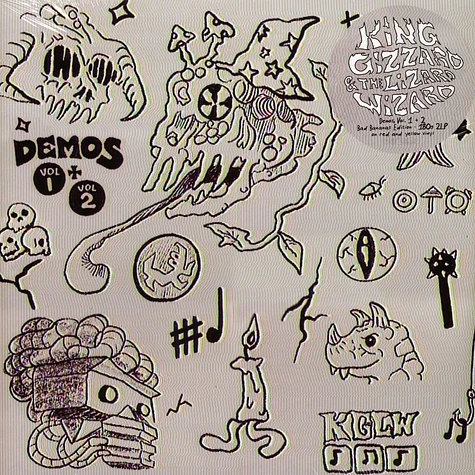 King Gizzard & The Lizard Wizard - Demos Vol. 1 + Vol. 2 White/Yellow w/ Splatter Vinyl Edition