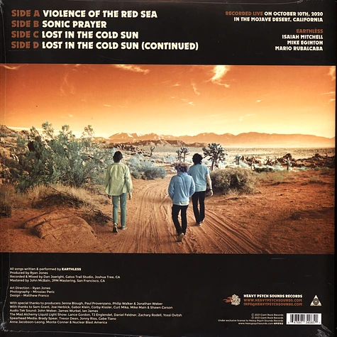 Earthless - Live In The Mojave Desert Volume 1 Black Vinyl Edition
