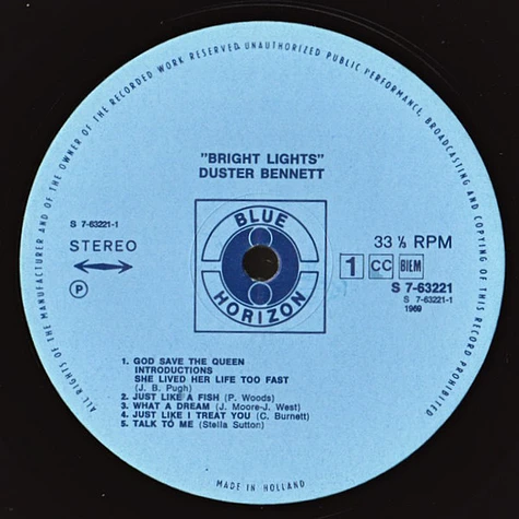 Duster Bennett - Bright Lights...