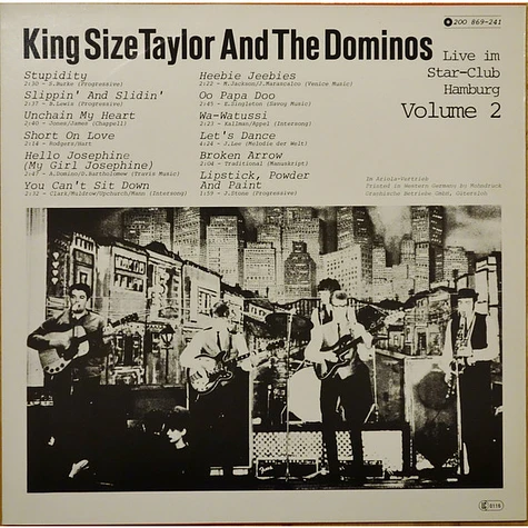 King Size Taylor & The Dominoes - Live Im Star-Club Hamburg Volume 2