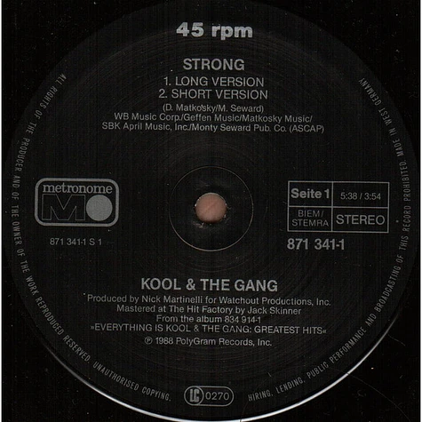 Kool & The Gang - Strong
