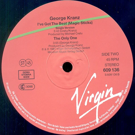 George Kranz - I've Got The Beat (Magic Sticks)