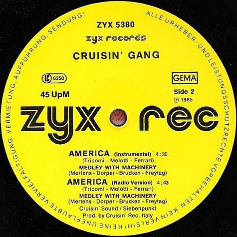 Cruisin' Gang - America