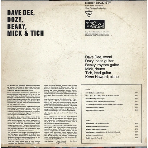 Dave Dee, Dozy, Beaky, Mick & Tich - Dave Dee, Dozy, Beaky, Mick & Tich