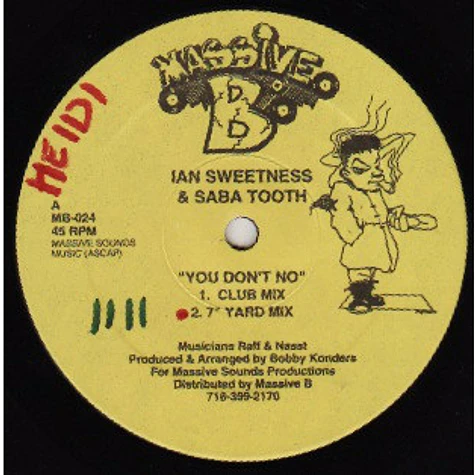 Ian Sweetness & Saba Tooth / Squidly Ranks - You Don't No / Fuck Enuf Woman