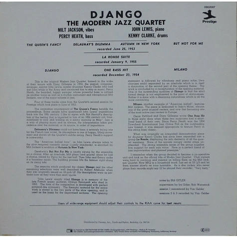 The Modern Jazz Quartet - Django