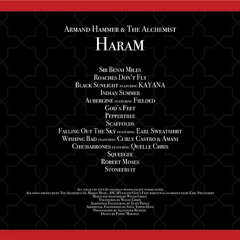 Armand Hammer & The Alchemist - Haram