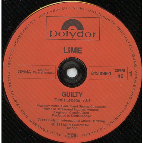 Lime - Guilty