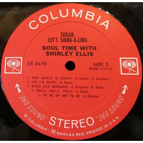 Shirley Ellis - Sugar, Let's Shing-A-Ling / Soul Time With Shirley Ellis