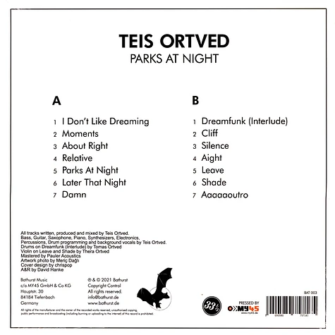 Teis Ortved - Parks At Night