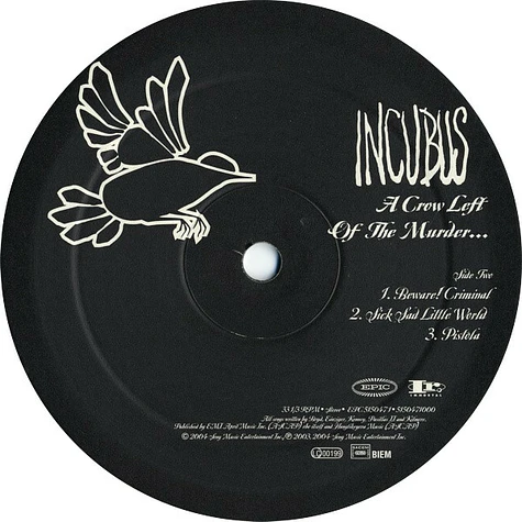 Incubus - A Crow Left Of The Murder...