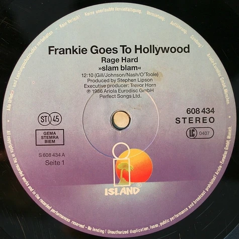 Frankie Goes To Hollywood - Rage Hard (+)