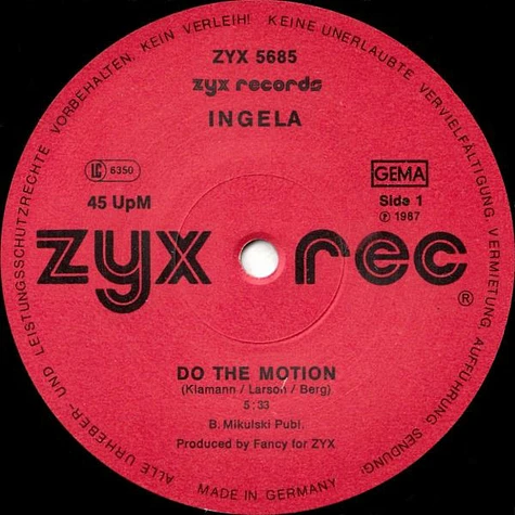 Ingela - Do The Motion