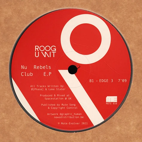 Roog Unit (Luke Slater & Ø [Phase]) - Nu Rebels Club EP