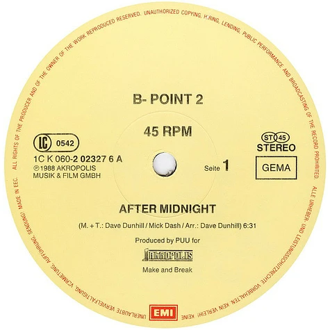 B-Point 2 - After Midnight