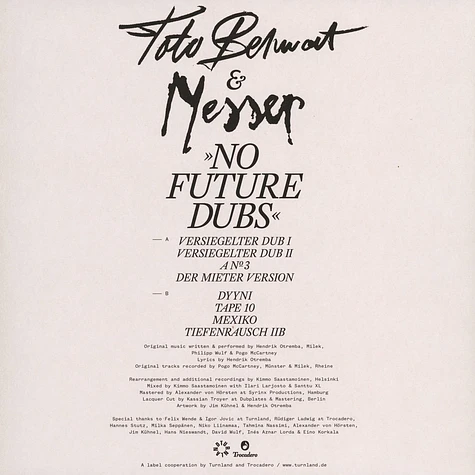 Messer & Toto Belmont - No Future Dubs