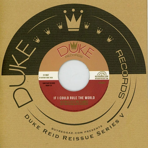 Alton Ellis / Tyrone Evans - If I Could Rule The World, If This World Were Mine
