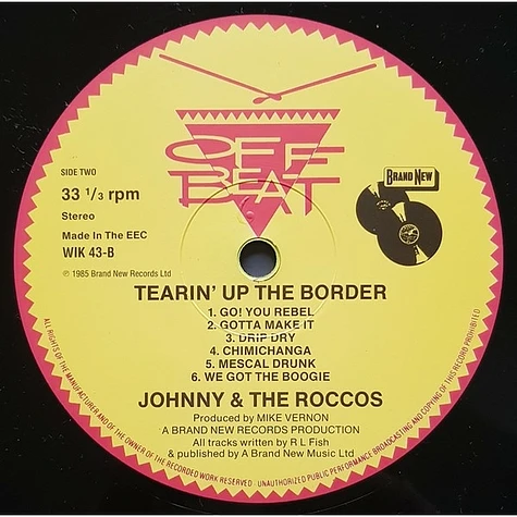 Johnny & The Roccos - Tearin' Up The Border