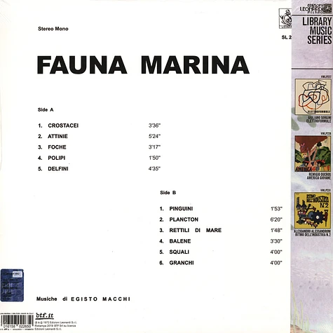 Egisto Macchi - Fauna Marina Clear Blue Vinyl Edition