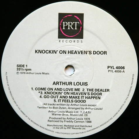 Arthur Louis Featuring Eric Clapton - Knockin' On Heaven's Door