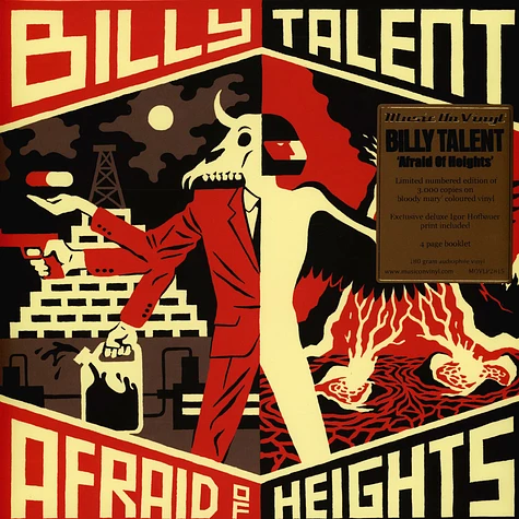 Billy Talent - Afraid Of Heights Red Marbled Vinyl Edition