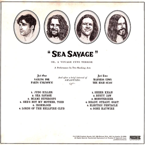 Gama Bomb - Sea Savage Blue Vinyl Edition