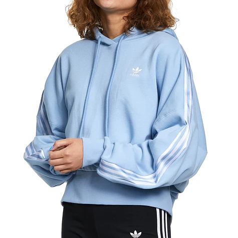 adidas - Adicolor Satin Tape Cropped Hoodie